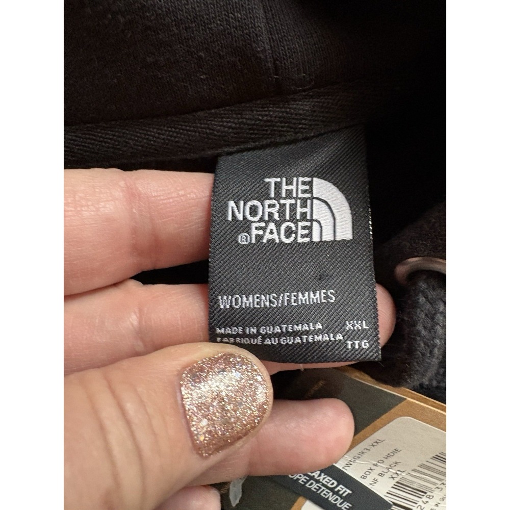 The North Face‎ TNF Black Hoodie Sweatshirt Women's XXL Thick Pocket $90 MSP - Picture 5 of 6